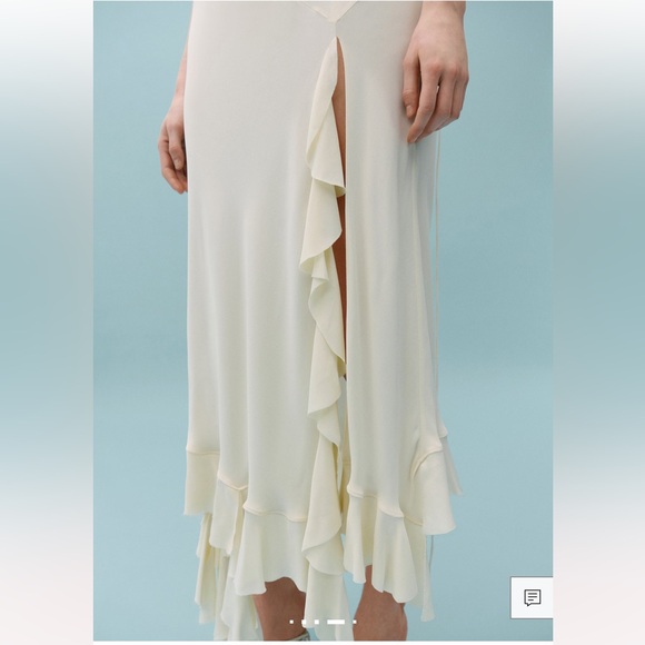 VICTORIA BECKHAM & MANGO ASYMMETRIC RUFFLED DRESS - Picture 10 of 14